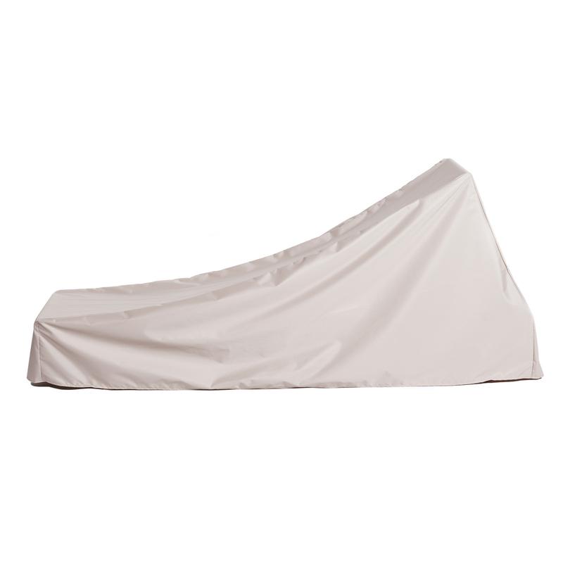 alt="66770 Horizon Chaise Lounger Cover for 16770 Horizon Teak Chaise Lounger side view on white background "