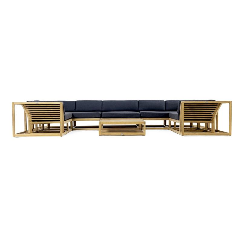 alt="70755 Maya 6pc Lounge Set with cushions front view on white background"