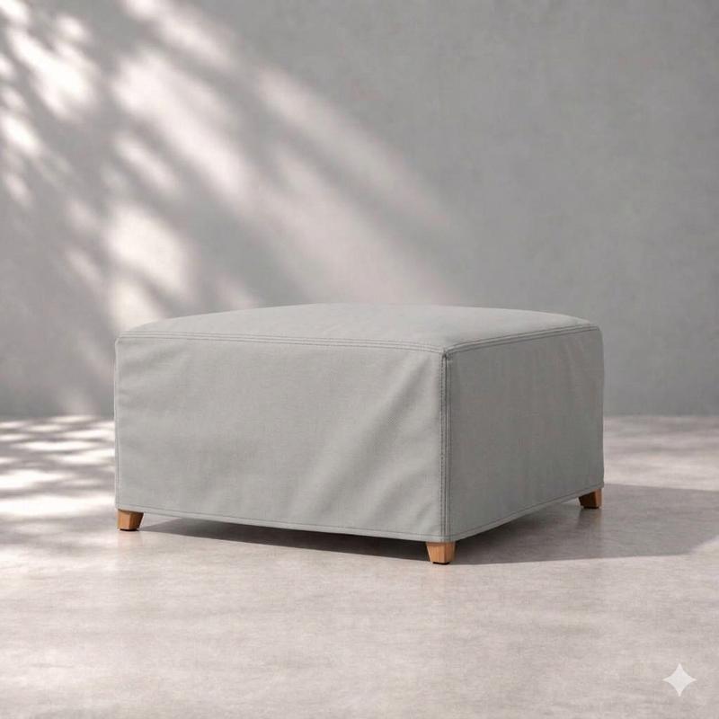 alt="34.5 w x 34.5 d x 14.5 h Ottoman Sectional Cover - Picture A"