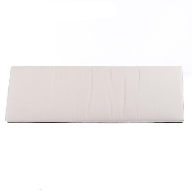 alt="71041MTO canvas color 4 foot Backless Bench Cushion top view on white background"