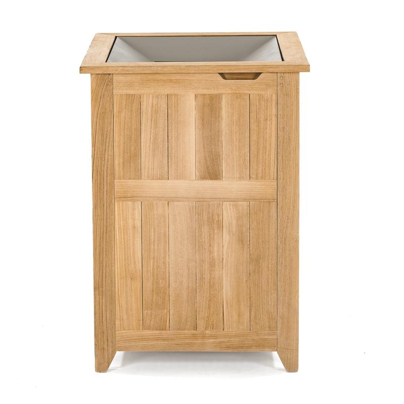 alt="18165  palazzo one receptacle angled view with access door open on white background"