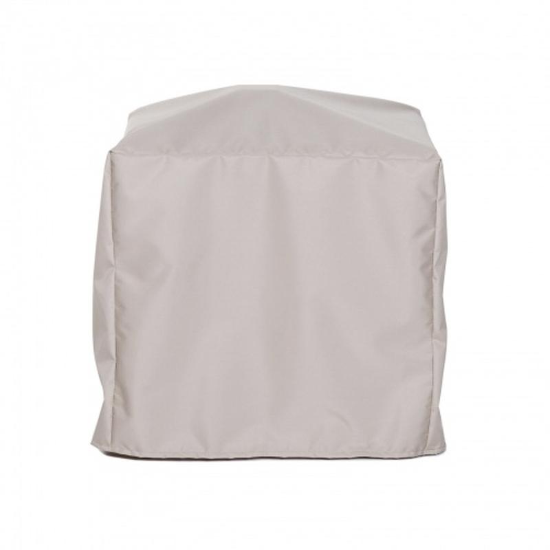 alt="61007DP Malaga Wicker Side Table Cover for 31007DP Malaga wicker side chair end view on white background"