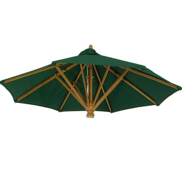 79160 Umbrella Fabric in Forest Green color for 17540 Round Umbrella side view on white background
