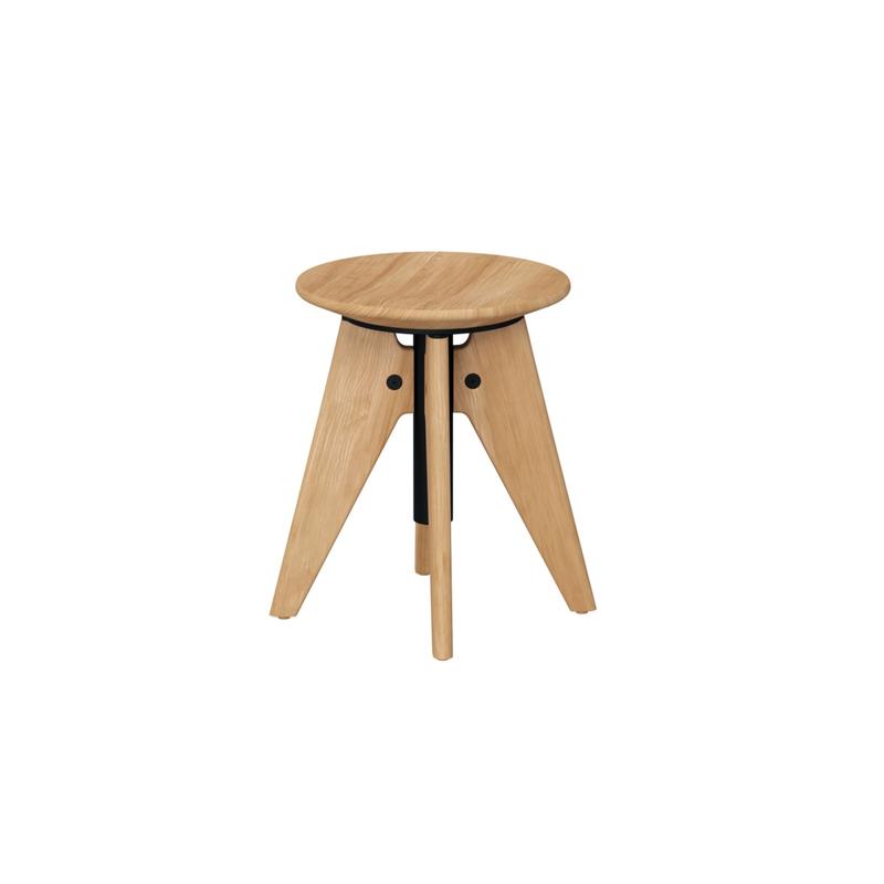 alt="Nexus Teak Swivel Stool - Picture C"