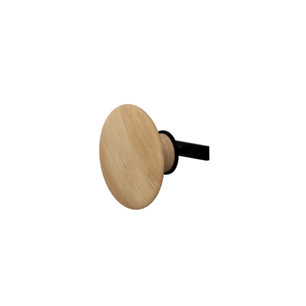 (2.4" dia) Teak Knob hanger — picture A