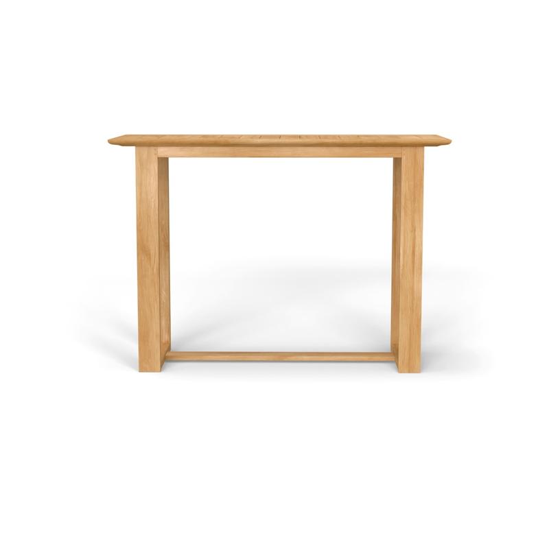 alt="5 ft Horizon Rectangular Teak Bar Table - Picture C"