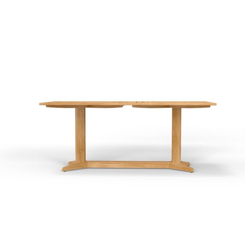alt="6 ft Pyramid Rectangular Teak Dining Table - Picture C"