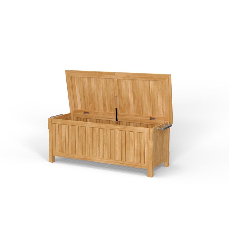 alt="5 ft Somerset Teak Storage Box - Picture A"