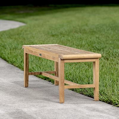 4 ft Laguna Teak Backless Bench