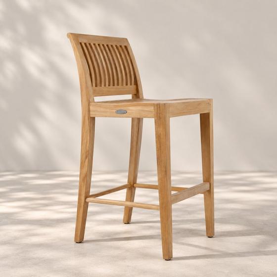 Laguna Side Teak Barstool