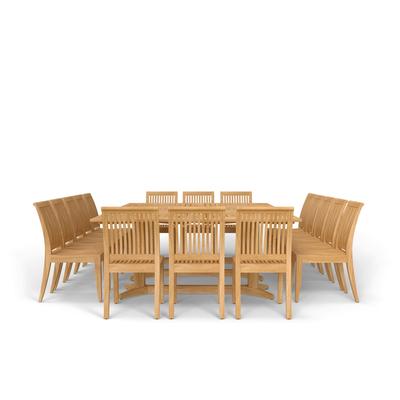 Pyramid Teak Dining Set for 16