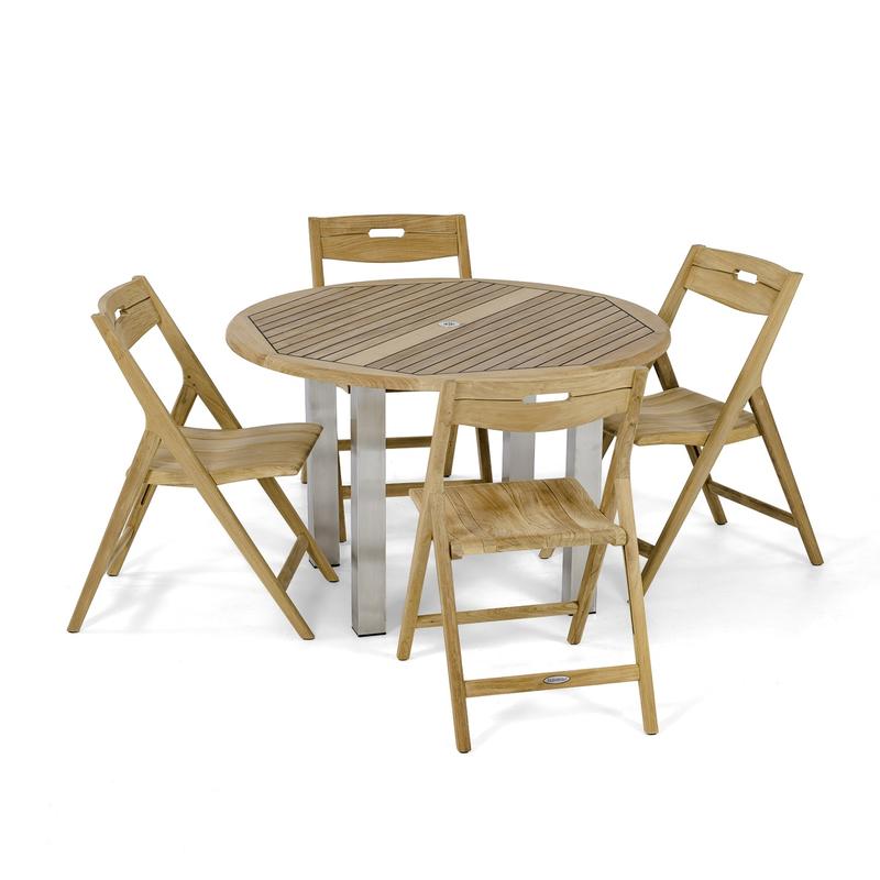 alt="Vogue Surf Teak Dining Set - Picture A"