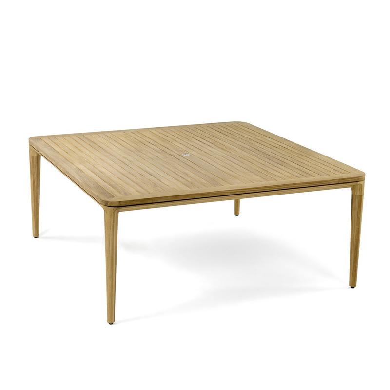 alt="Veranda 5 Foot Square Teak Outdoor Dining Table - Picture D"