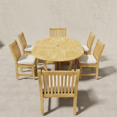 7 pc Oval Veranda Dining Chair Set