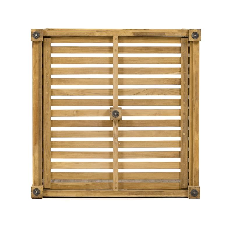 alt="18132 cube planter top view on white background"