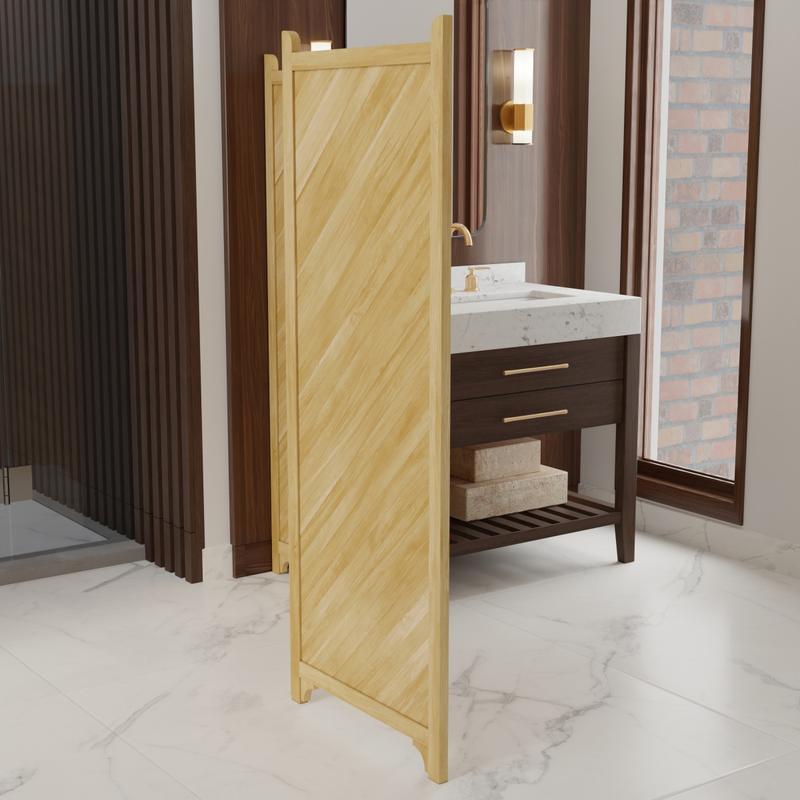 alt="Teak Privacy Shoji Screen - Picture E"