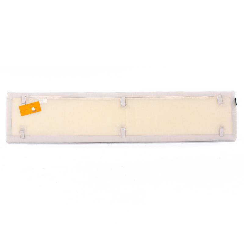 alt="71043MTO canvas color 6 foot Backless Bench Cushion bottom view on white background"