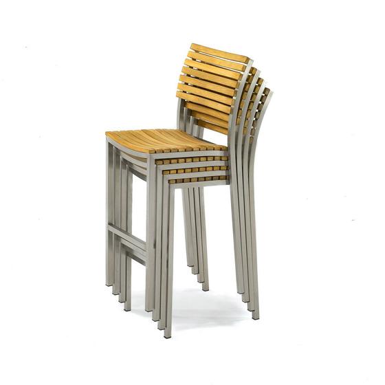4 pc Vogue Stacking Bar Stool Set