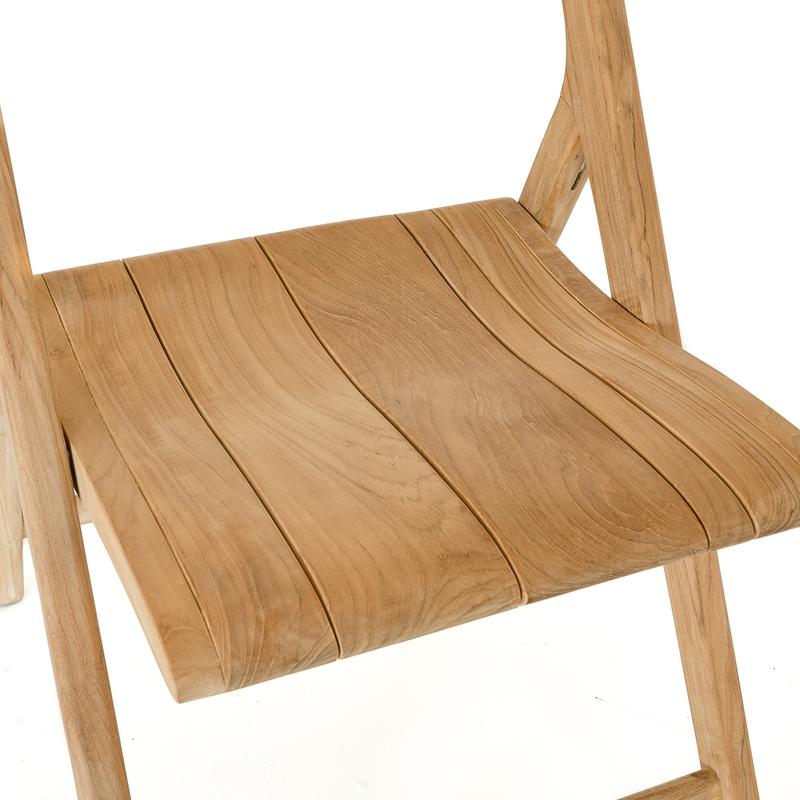 alt="Surf Nevis 5 pc Teak Folding Set - Picture L"