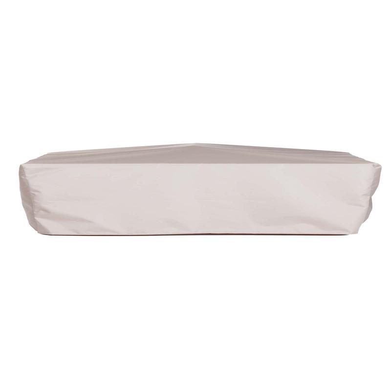 alt="63955CO Swinging Bench Top Canopy Only Cover for 13955CO Swinging Teak Bench Top Canopy side view on white background "