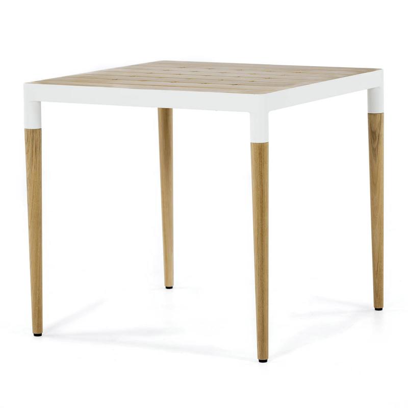 alt="25026 Bloom 32 inch Square Dining Table angled view on white background"