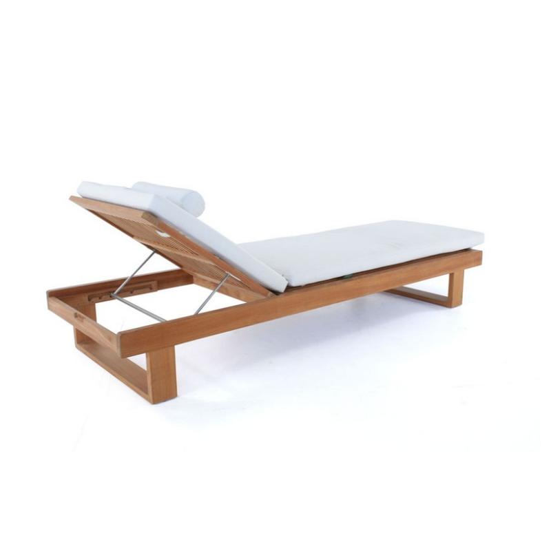 alt="image of 76770MTO Horizon Teak Lounger Cushion in canvas color on white background"