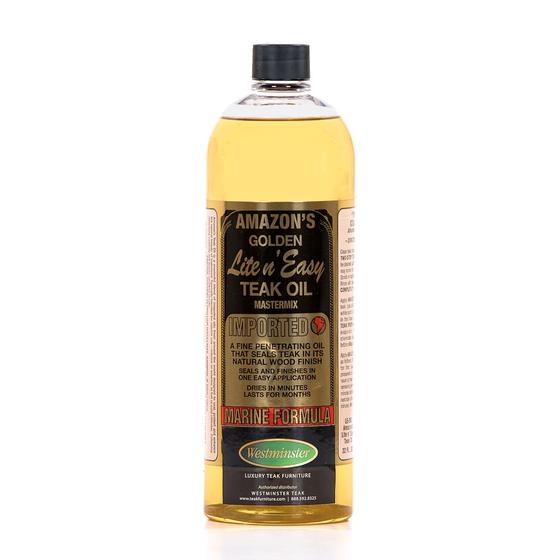 30120 Amazon Lite N Easy Teak Oil 16 ounce bottle on white background
