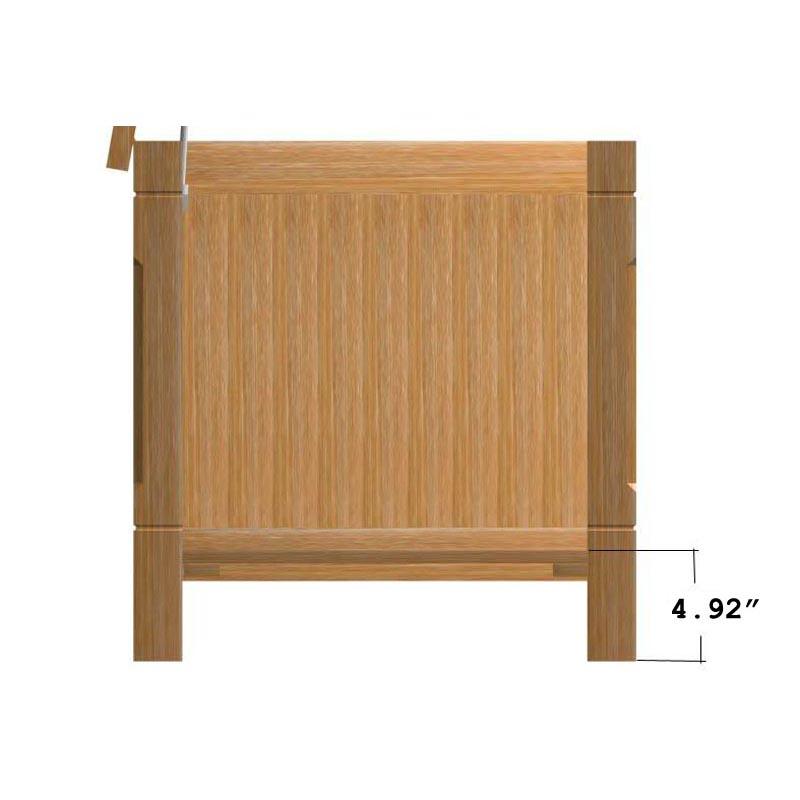 alt="5 ft Somerset Teak Storage Box - Picture M"