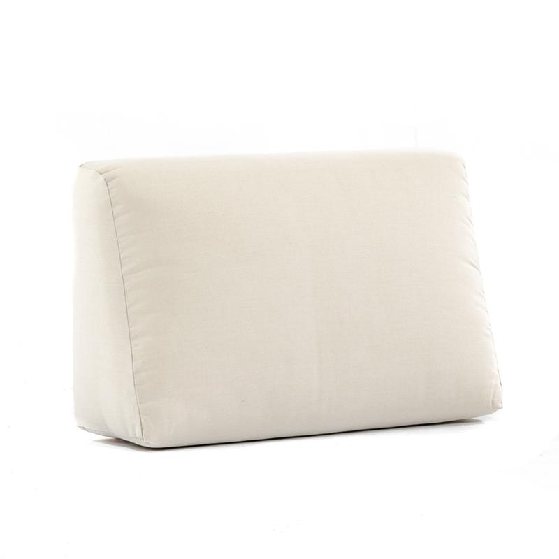 alt="31001dp Malaga collection armchair back cushion shown in canvas color on white background"