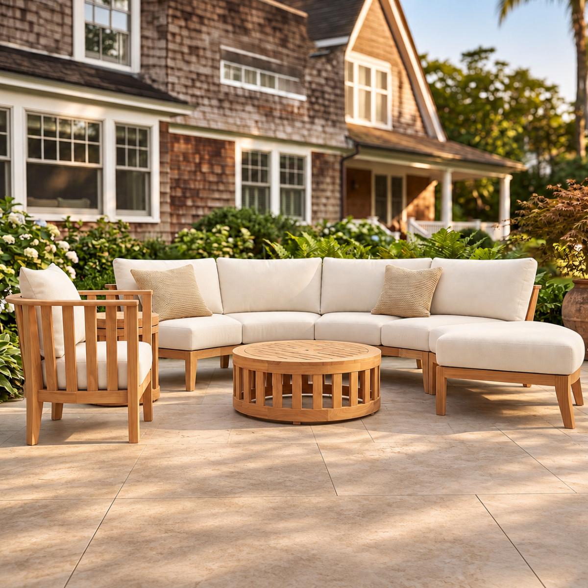 Kafelonia Round Sectional — picture A
