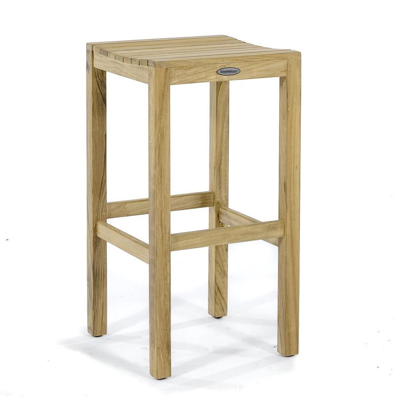 alt="5 pc Somerset Teak Bar & Stool Set - Picture M"