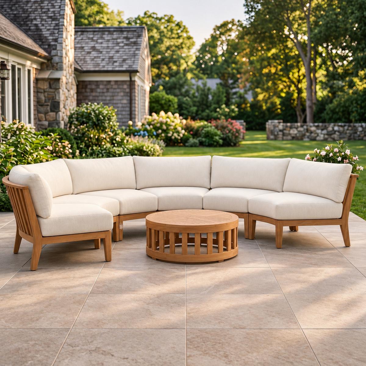 4 pc Kafelonia Circular Sofa Set — picture A