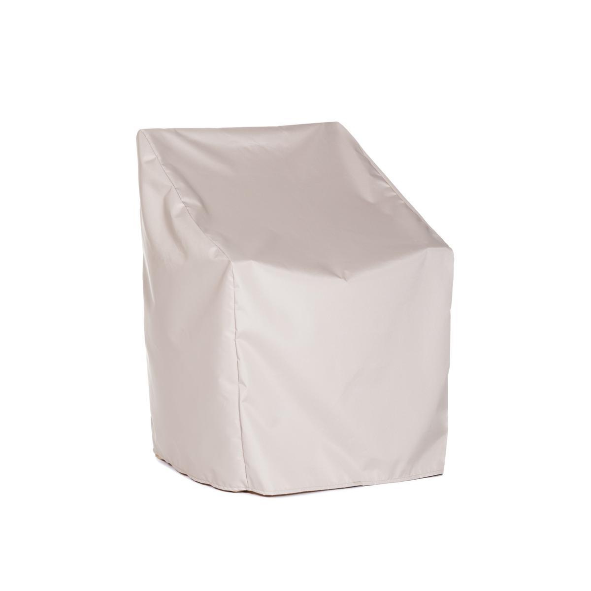 62218 Veranda Armchair Cover for 12218 Veranda Teak Armchair side angled view on white background