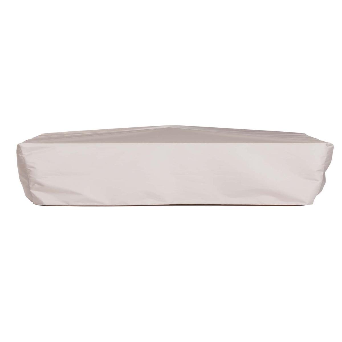 63955CO Swinging Bench Top Canopy Only Cover for 13955CO Swinging Teak Bench Top Canopy side view on white background