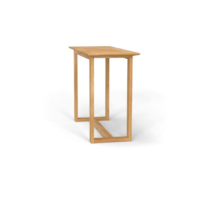 alt="5 ft Horizon Rectangular Teak Bar Table - Picture D"