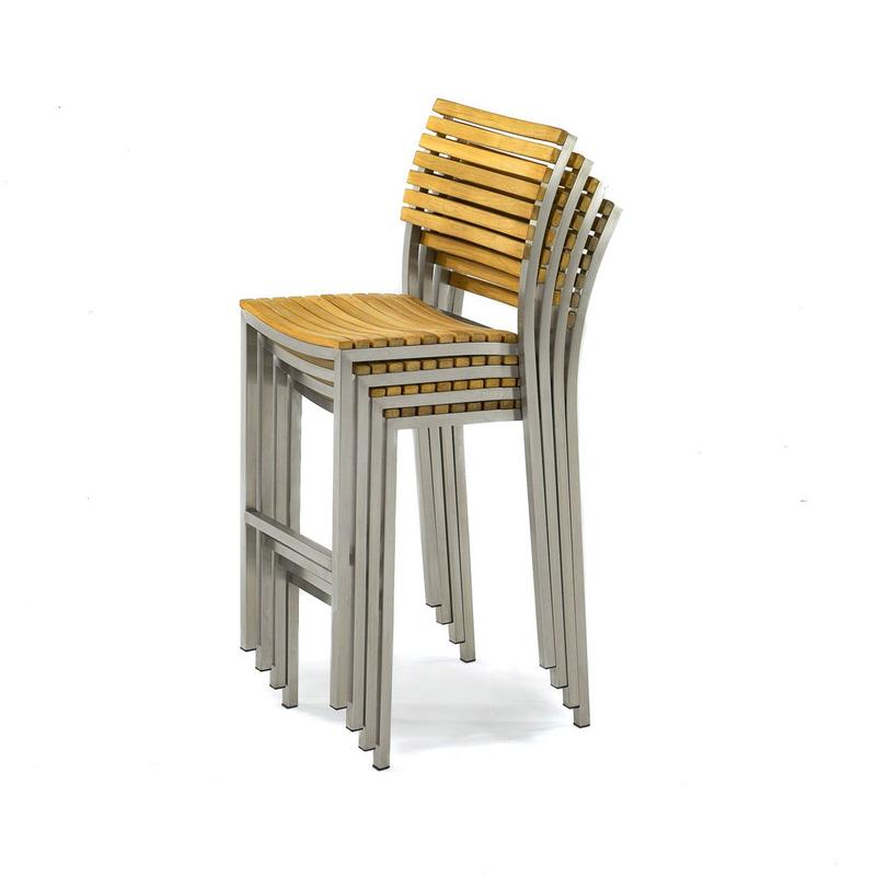 alt="4 pc Vogue Stacking Bar Stool Set - Picture A"