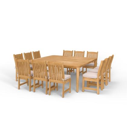 Square Dining Sets for 8 to 16