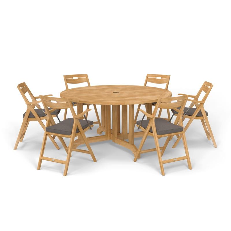 alt="7 pc Barbuda Surf Foldable Dining Set - Picture A"