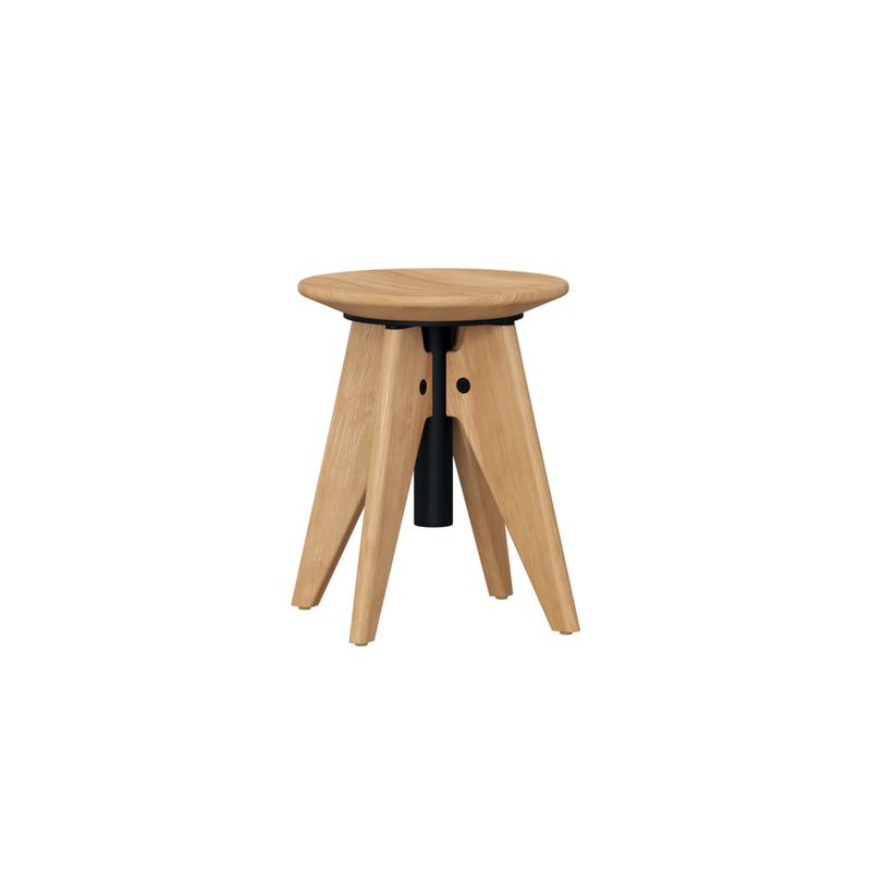 alt="Nexus Teak Swivel Stool - Picture A"