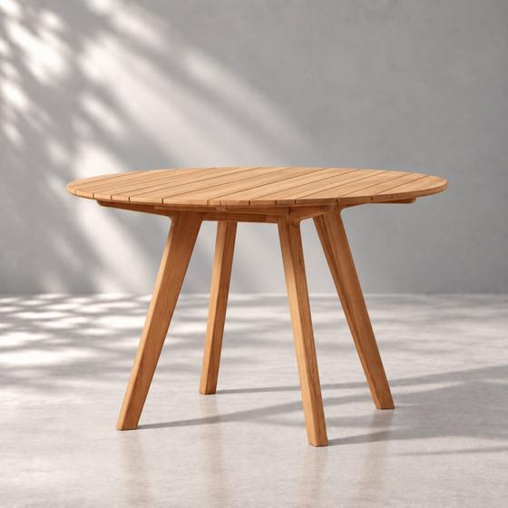 42 Inch Surf Round Teak Table