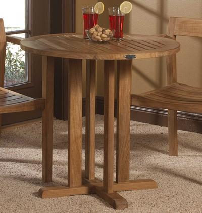 Teak Bistro Table 30 in dia