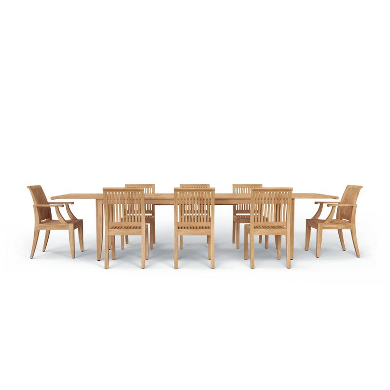 alt="Laguna 9 pc Teak Dining Set - Picture D"