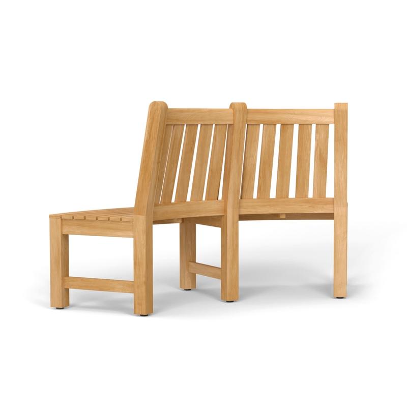 alt="6 ft Teak Tree Bench Section - Picture B"