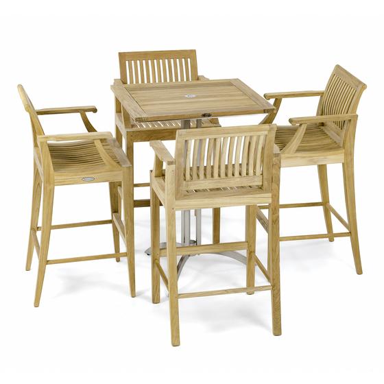 Square Laguna Dining Barstool Set