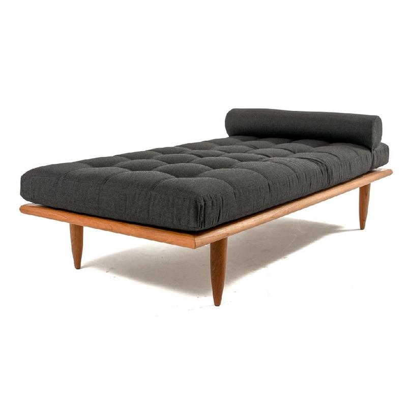 alt="16815dp saloma teak daybed with cushions end angled on white background"