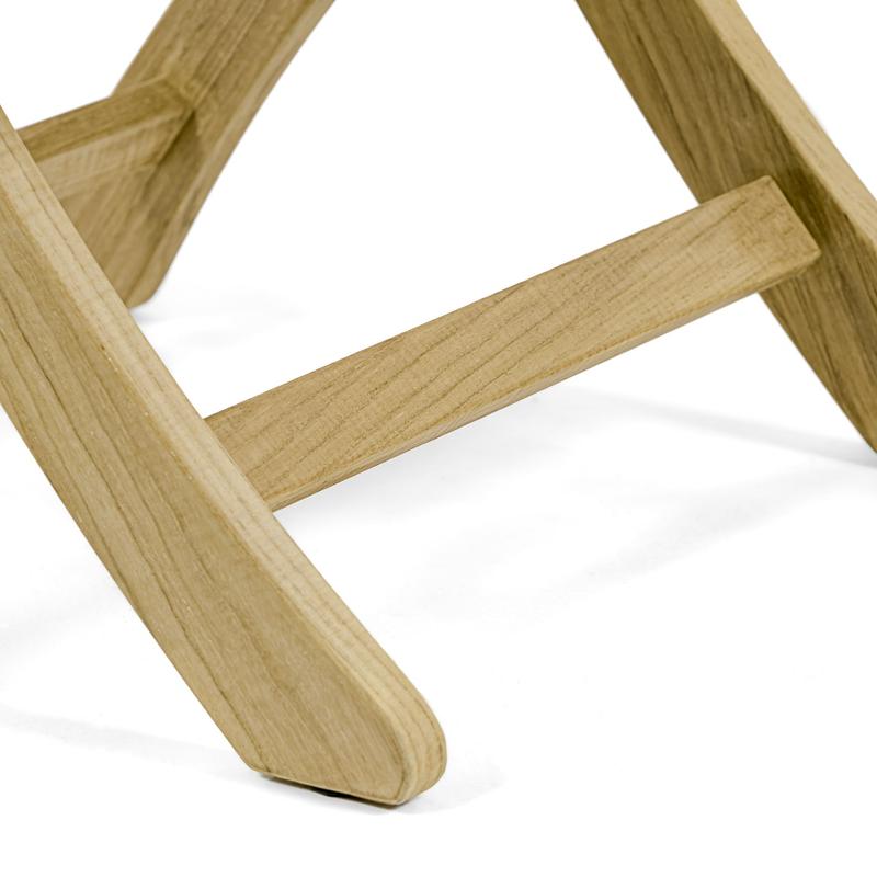 alt="teak patio furniture folding chair"