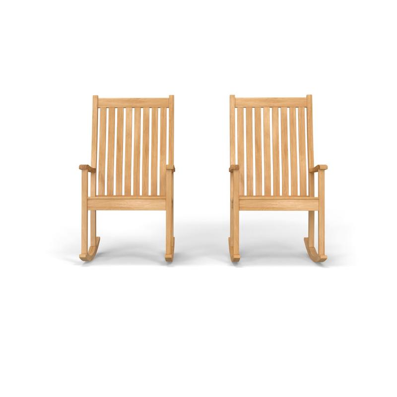 alt="Veranda Teak Rocking Chair Chat Set - Picture D"