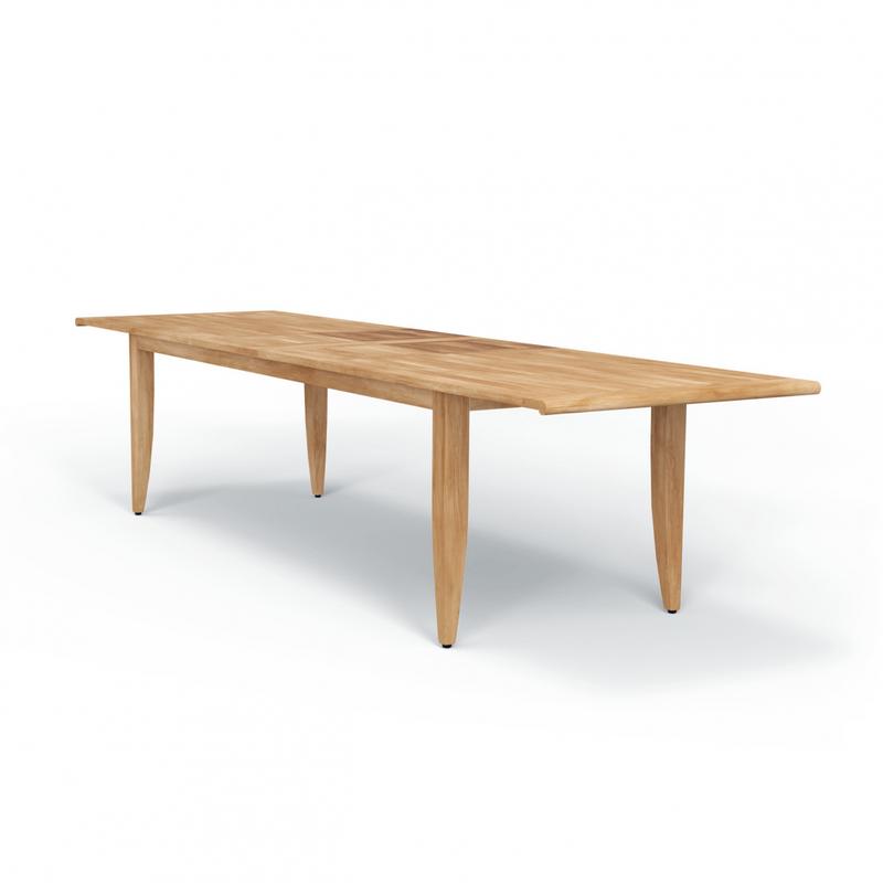 alt="Laguna 11 ft Large Teak Extendable Table - Picture B"