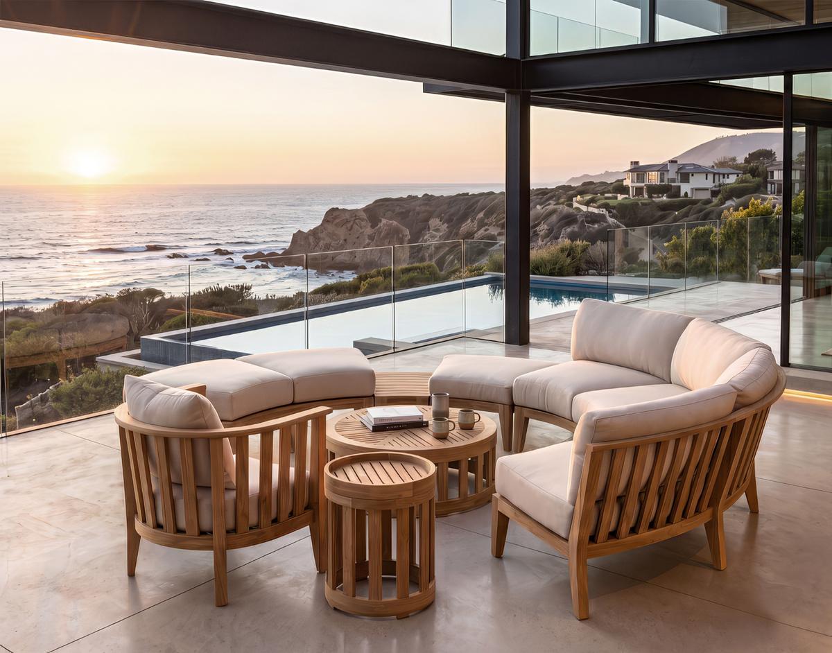 Kafelonia Round Sectional — picture A