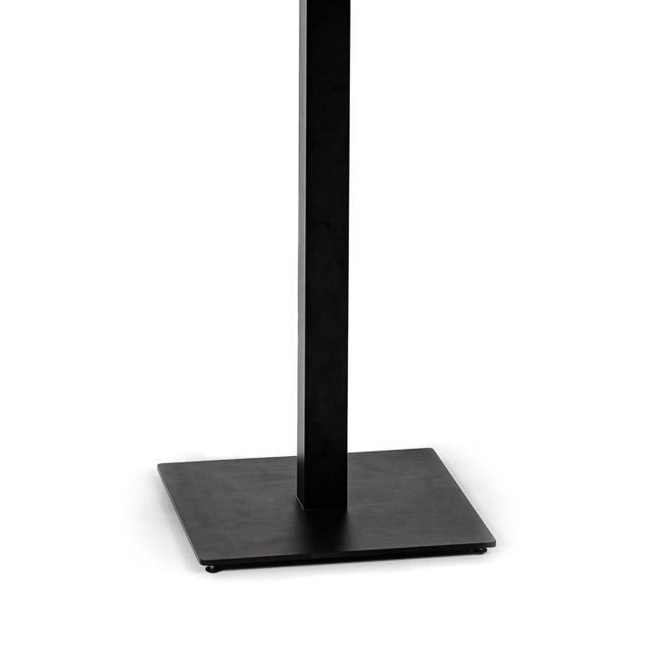 alt="70832 Vogue 41 inch high Black Steel Bar Table Base on white background"